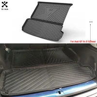 specialized for audi q7 16 21 durable car trunk mats cargo liner tpo custom floor mat protection carpet auto accessories modifie