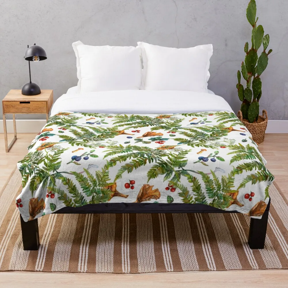 

Одеяло Fleeceon для детей и взрослых, брезентовые ягоды и грибы, кровать/кроватка/диван для мальчиков и девочек, подарок для детей