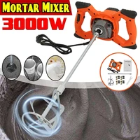 3000w construction mixer cement electric concrete mixer 6 gear adjustable speed mixing machine paint plaster mortar coating mix