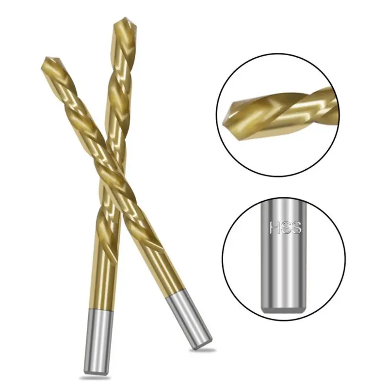 50 шт. спиральное сверло с прямой ручкой Высокоскоростная сталь кобальт M35