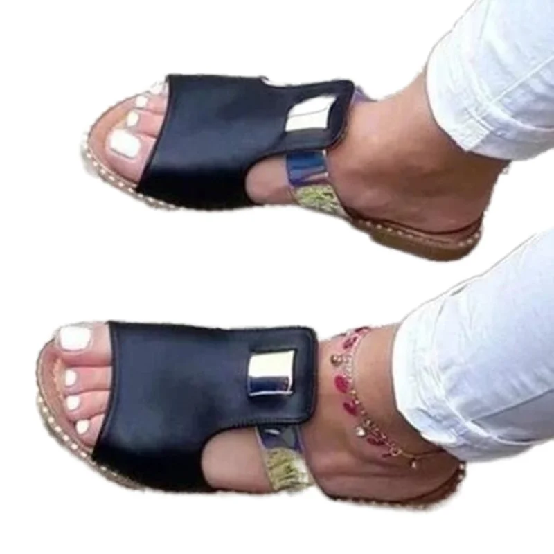 

2021 Summer Fashion Women Slippers Platform Flip Flops Soft Bottom Comfortable Shoes Casual Wedge Shoes Outdoor Beach Sandals