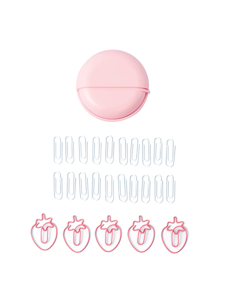 

New 25PCS/lot cute kawaii macaron colored office school metal paper clips bookmark set student memo organizer stationery