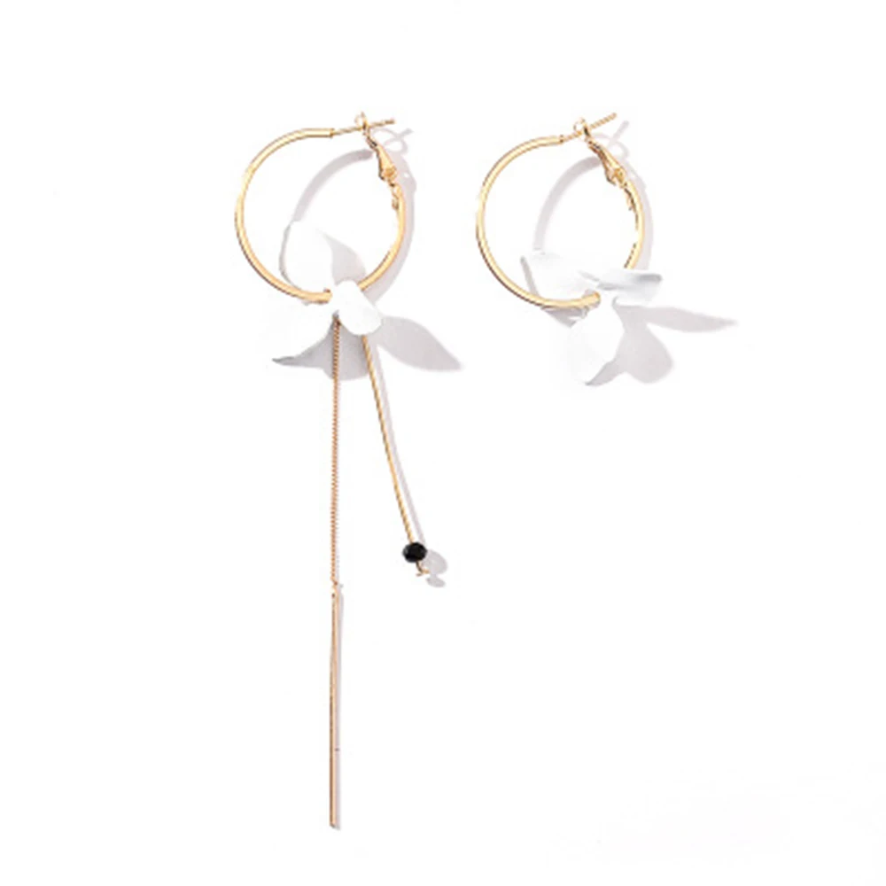 Женские серьги подвески в виде лепестков|Серьги-подвески| |