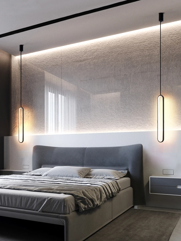 Люстра прикроватная в скандинавском стиле для спальни простой стильный