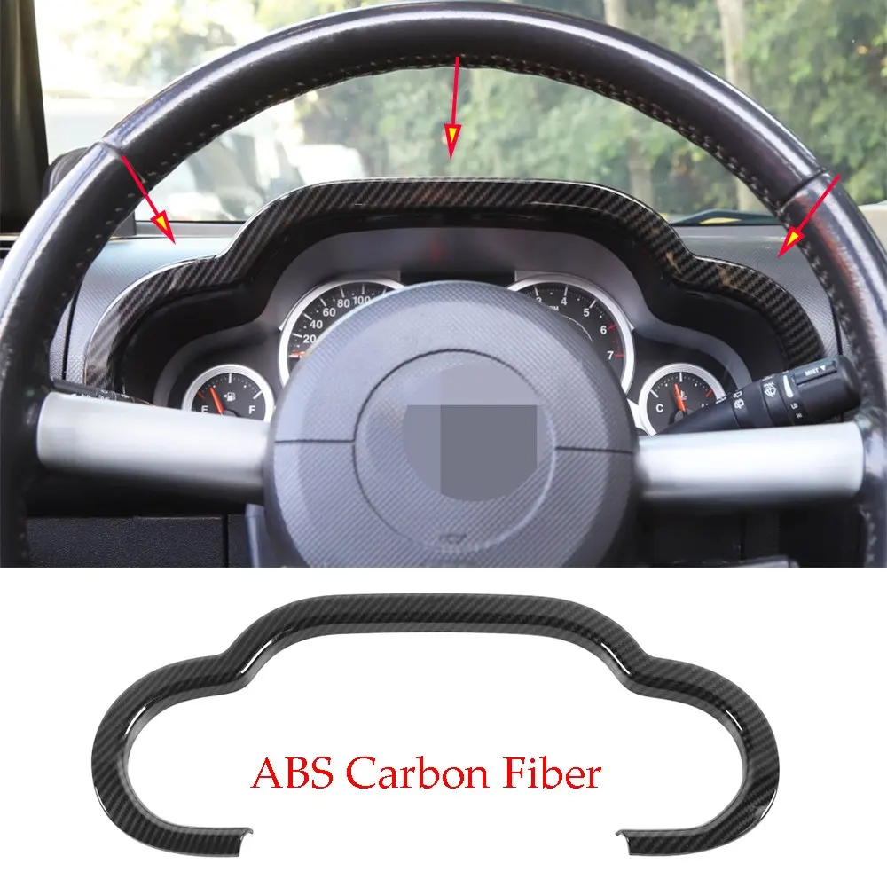 

Carbon Fiber ABS Dashboard Decorative Trim Cover Forfor Jeep Wrangler JK 2007-2010