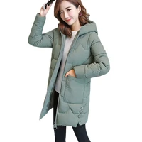 women thicken warm hooded parkas winter new long plus size down cotton jacket womens fashion wadded solid loose outerwear f897