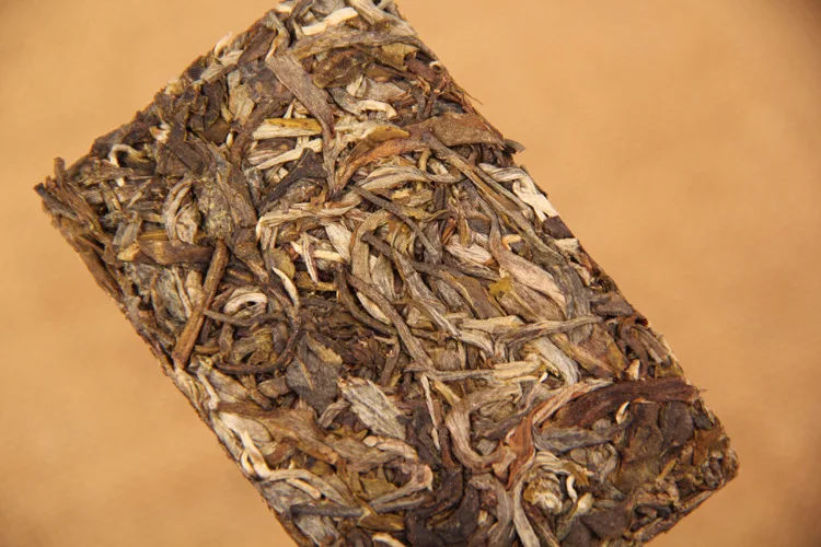 

China Yunnan Mini Brick Tea Muzhi Silver Brick pu'erh Tea Brick Chocolate Type Raw Tea Green Food for Health Care