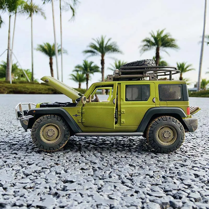 

Maisto 1:18 Jeep Rescue Concept Muddy Off-Road Car Alloy Retro Car Model Classic Car Model Car Decoration Collection gift