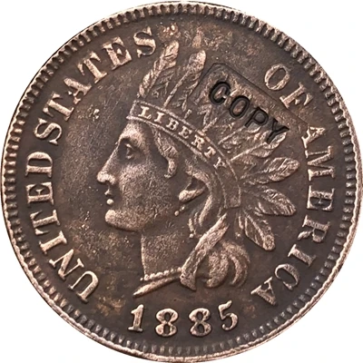

1885 Indian head cents coin copy
