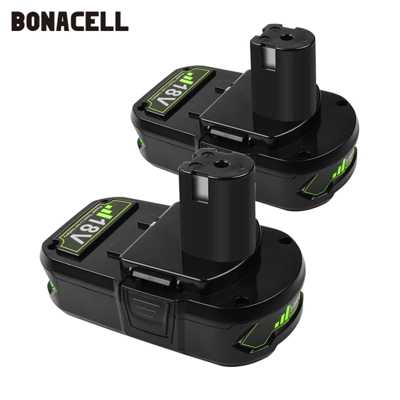 Сменный аккумулятор Bonacell для Ryobi P104 P105 P102 P103 P107 L50 18 в 3000 мАч|Перезаряжаемые