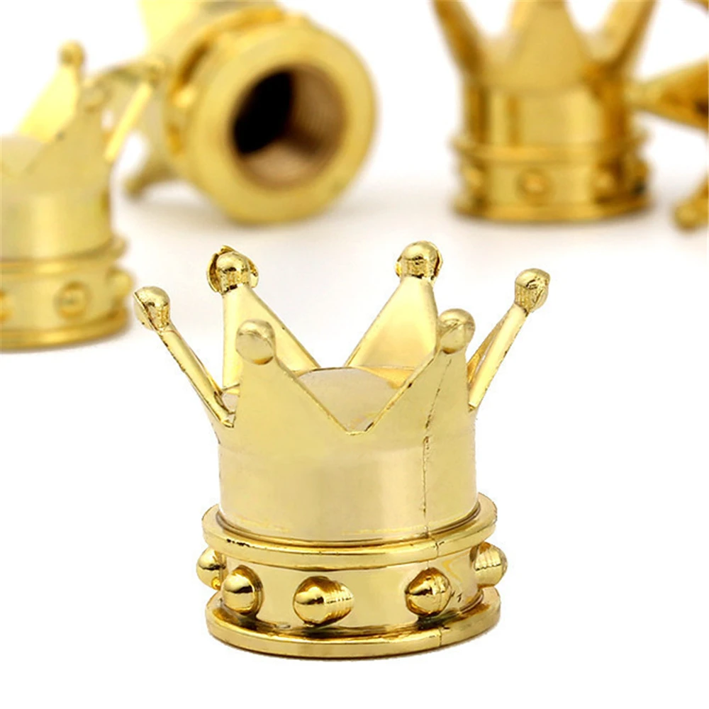 4 шт. Универсальный Корона автомобиля Стайлинг воздушный шиномонтажный клапан