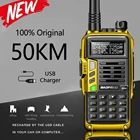 BAOFENG UV-S9 плюс 10 Вт Мощный 50 км трансивер с UHF VHF двухполосный иди и болтай Walkie Talkie Ham двухстороннее радио