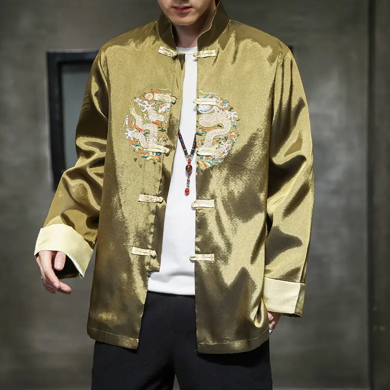 Neploha осень-зима Новые мужские повседневные Куртки Оверсайз китайский Стиль