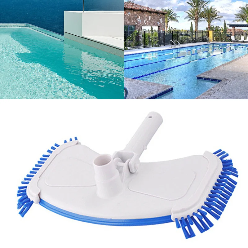 

Durable Microfiber Outdoor Swimming Pool Curved Vacuum Cleaner Suction Head Bath Shower Pool Wall Floor Cleaning Tools Brush