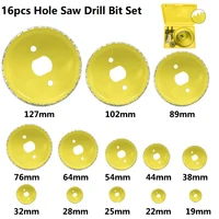 Hole Saw Saw Drill Bit 19-127mm Carbon Steel Core Sheet Metal Wood Cutter Drill