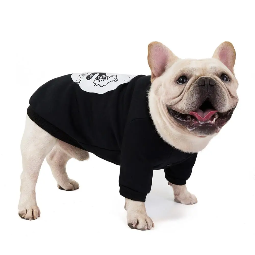 

Fat Dog Hoodies Coat Pet Dog Clothes French Bulldog Spring Autumn Hoodie Sweatshirt Clothing,Warm Shirt Coat for Frenchie XXL