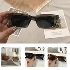 Очки солнцезащитные женские прямоугольные, брендовые дизайнерские ретро солнечные очки кошачий глаз для вождения, 1 шт.