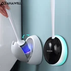 AHAWILL из термопластичной резины, силиконовые щетки без битых углов перфорация настенный инструмент для чистки туалета унитаз набор аксессуаров для ванной комнаты