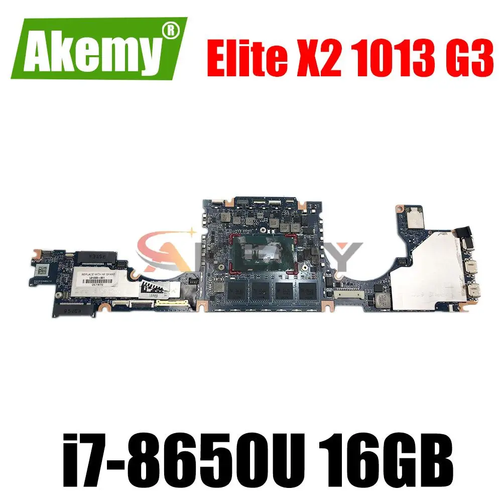 

L31341-601 для HP ELITE X2 1013 G3 Материнская плата ноутбука DA0D99MBAZ0 L31341-001 с SR3L8 материнская плата для ноутбука 16GB протестирована