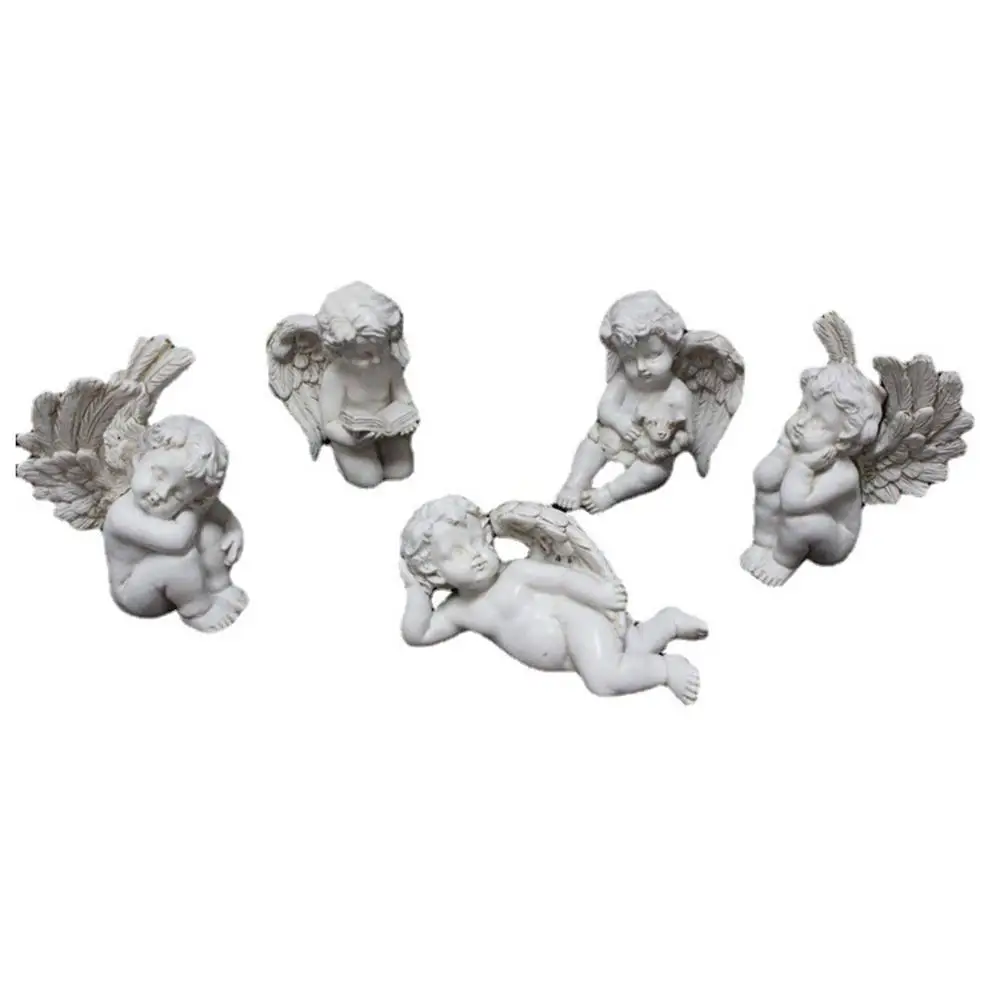 

Planter Flower Pot Resin Figurine Statuette Angel Garden Decoration Pot Pendant Garden Accessories Office Desktop Ornament