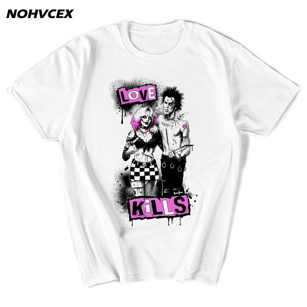 Браслет сексуальные пистолеты СИД порочная футболка Нэнси любовь убивает мужчин