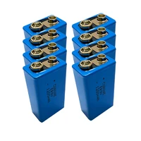 8pcs 9v battery 1200mah lithium batteries 6f22 er9v rechargeable batteia 9 volt for multimeter smoke alarm metal detector