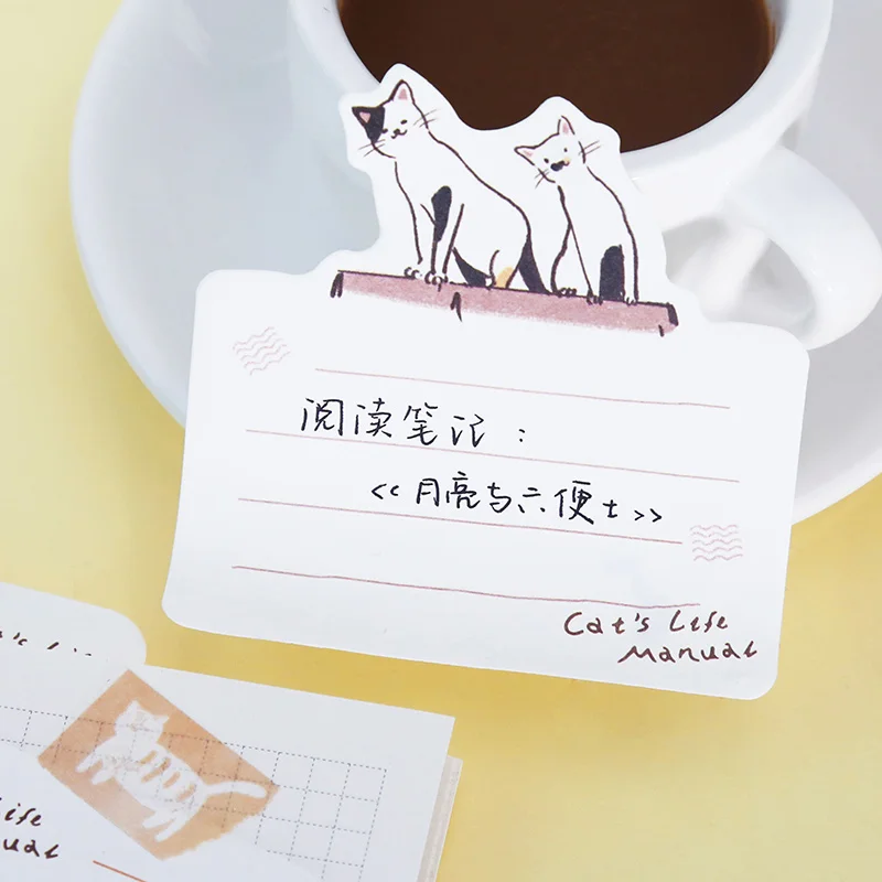 30 шт./компл. Kawaii Sticky Notes милый животный узор Dialog Pattren Memo Pad планировщик наклейки