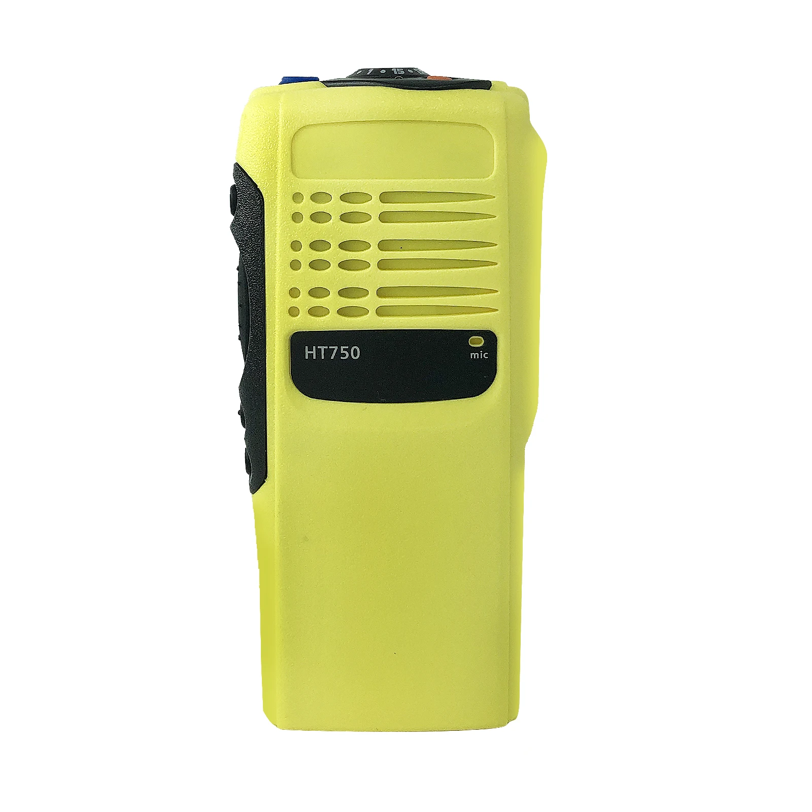 PMLN4216 Yellow Two-way Radio Front Housing Case Cover Kit with Speaker and Mic for HT750 GP340 GP328 Walkie Talkie