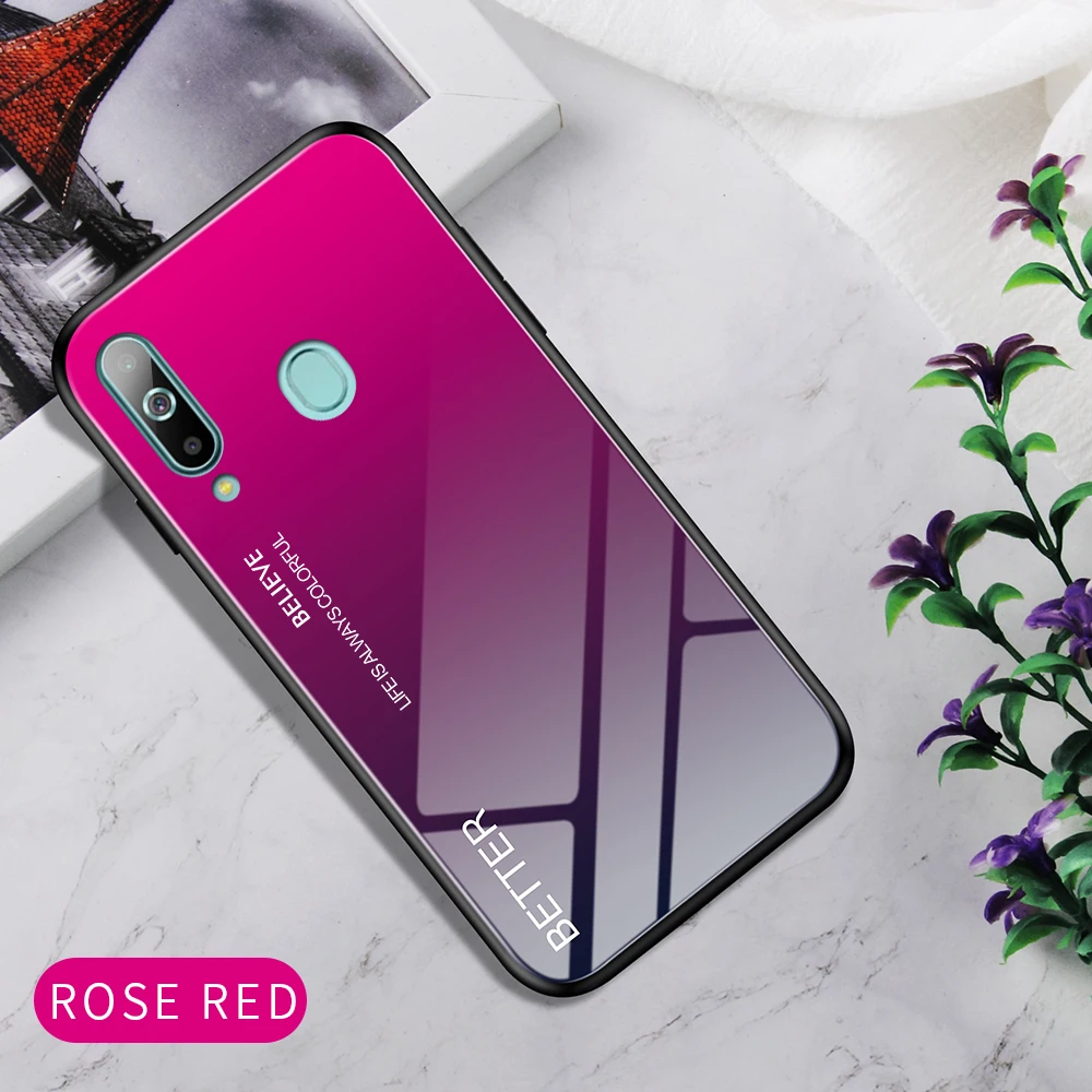 Для samsung A50 Стекло чехол закаленное Мягкий силиконовый чехол Крышка Мрамор принтом галактика A20E A10E A70 A60 A40 A30 A20 A10 Примечание 10 Pro