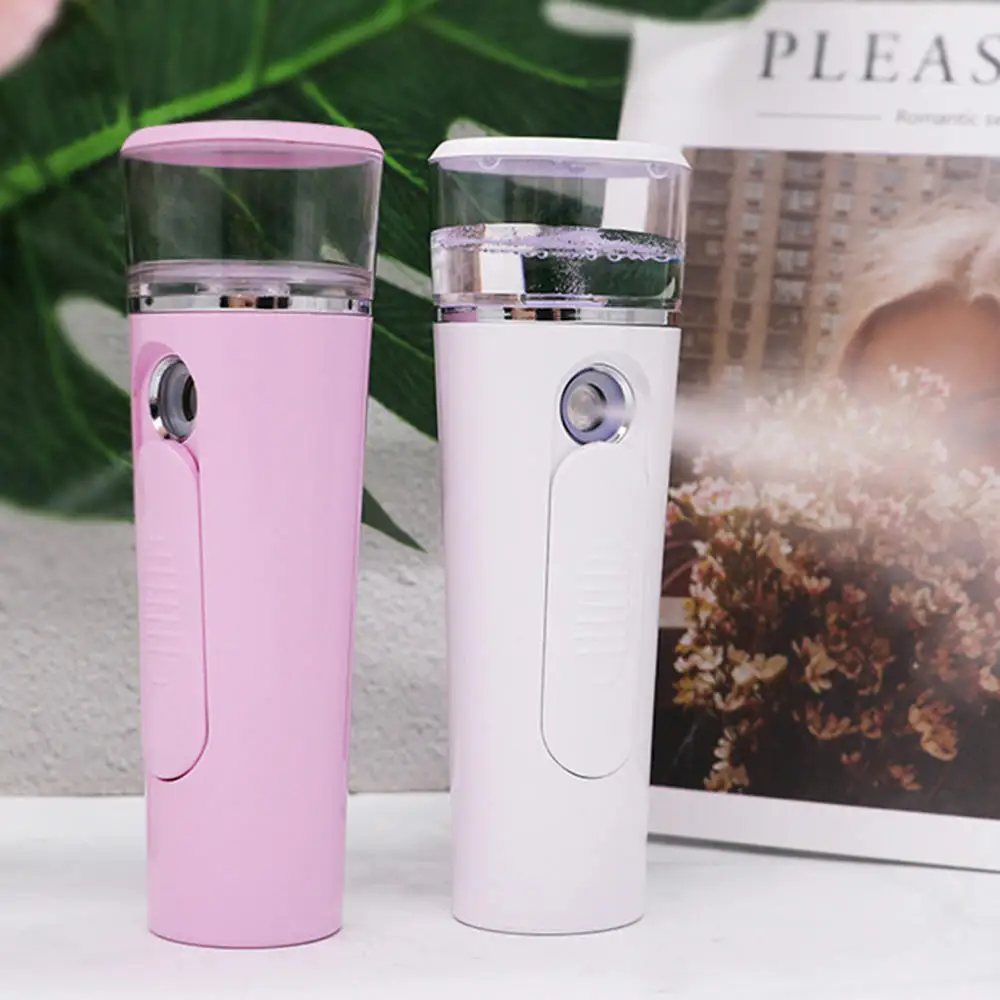 

1 pc Beauty Steaming Face Portable Nano Spray Hand-held Water Meter Moisturizing Handheld Instrument for Spa Office