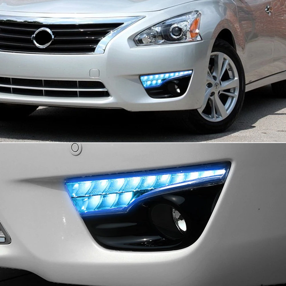 CSCSNL 1 пара светодиодный ных дневных ходовых огней DRL с поворотным желтым сигналом