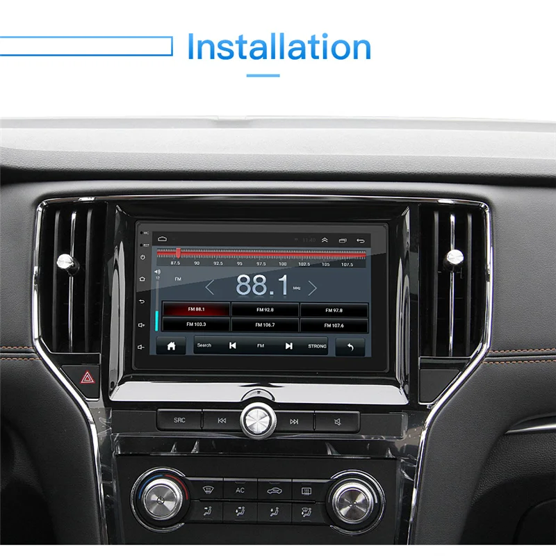 Автомагнитола 2DIN на Android 9 1 автомобильная стереосистема с GPS 7 дюймовым сенсорным