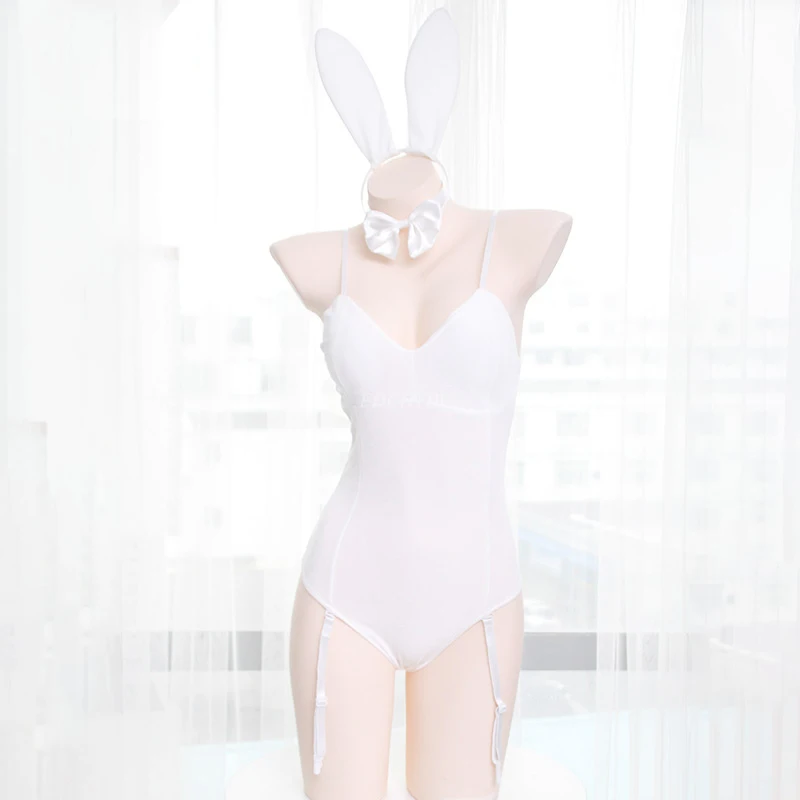 

Japanese Sexy Bunny Girl Sleepwear Suit Female Women Cosplay Costume Jumpsuit Velvet Underwear Nightdress Cat Woman Costume