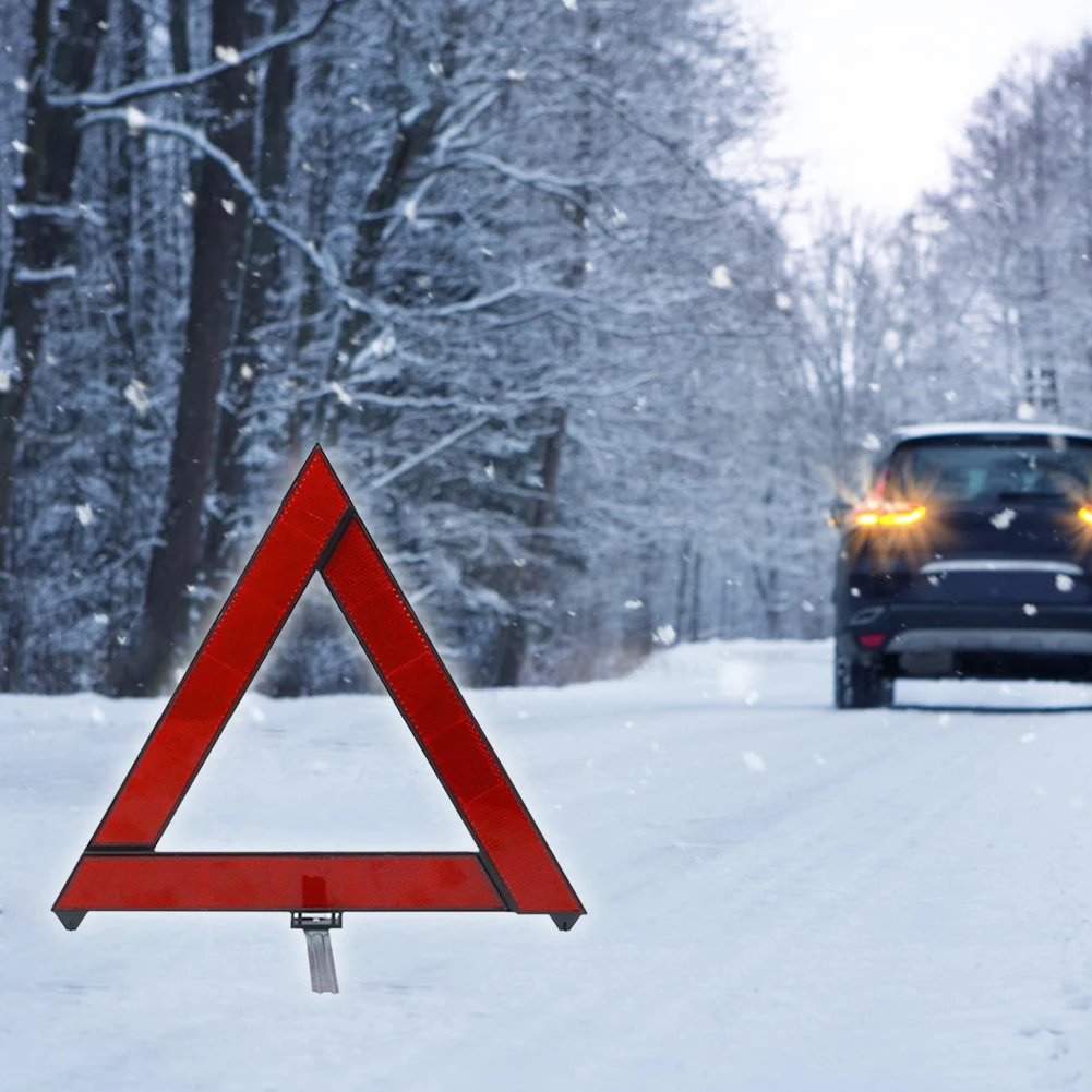 Предупреждающий треугольник для автомобиля складной отражающий дорожный знак |