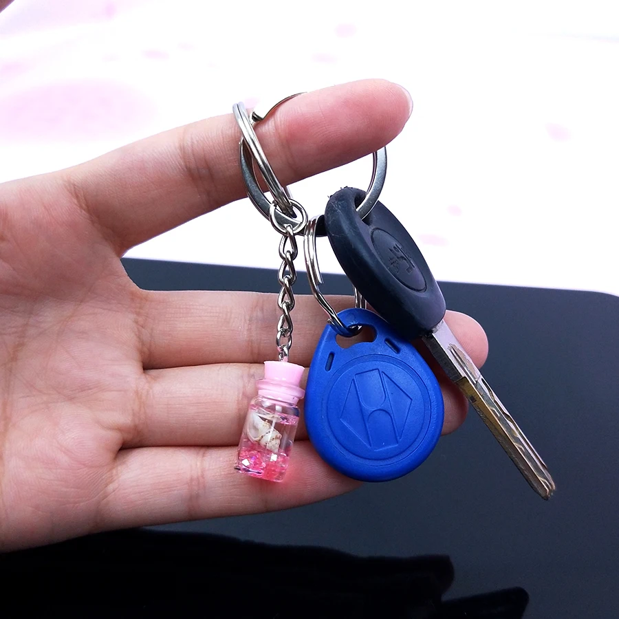 Милые смолы акриловые бокалы пити фруктового сока брелок дрейф бутылка ракушка