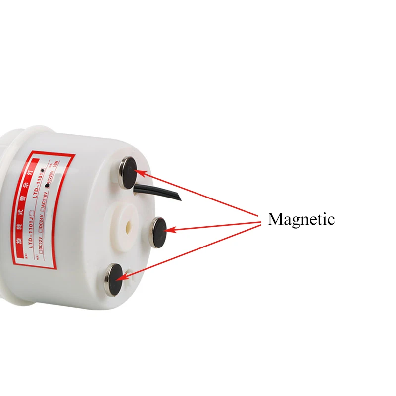 Магнитный кронштейн AC220V/110 V DC12V/24 V вращающийся сигнальный светильник с сигналом тревоги желтый синий красный зеленый наружная дверь используется без голоса