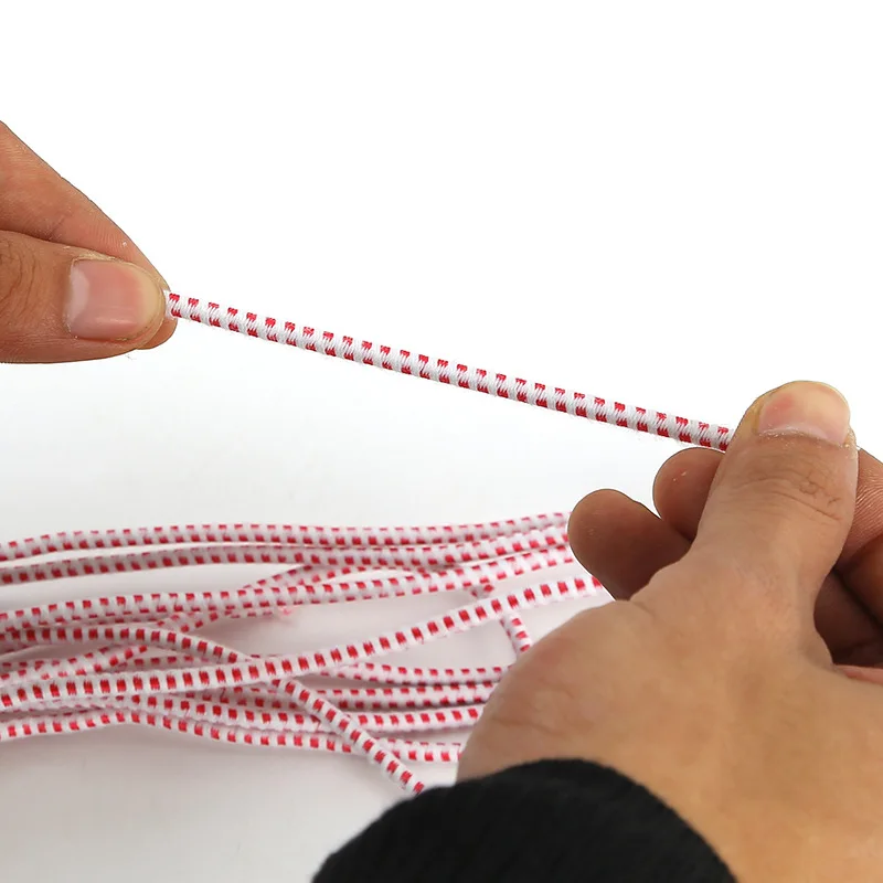 

A pack of 10 2.5cm round elastic bands, colored core elastic rope / elastic rubber band