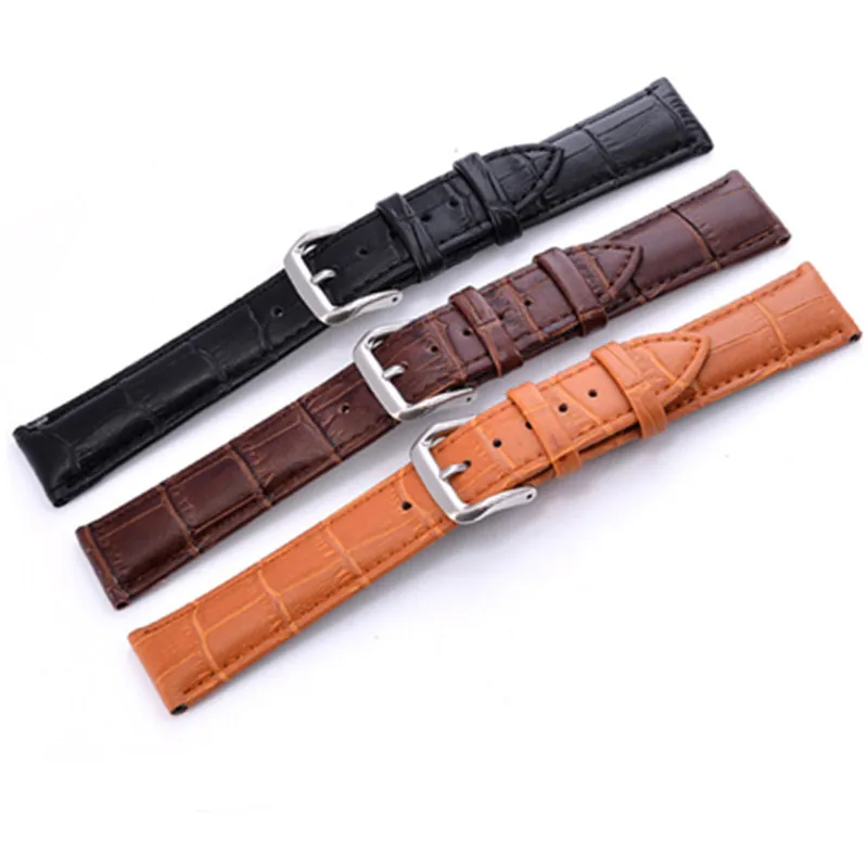 Ремешки для наручных часов из натуральной кожи соединитель нержавеющей стали