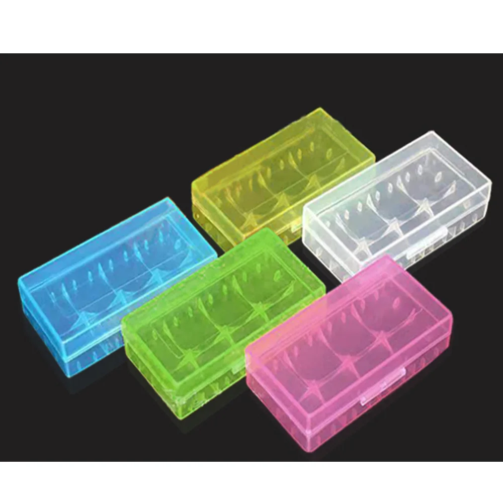 Дешевый 10 шт AJQQ 18650 CR123A 16340 коробка для аккумулятора прозрачный пластиковый