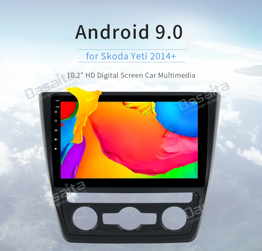 10," ips Экран автомобильный мультимедийный плеер для Skoda OCTAVIA III Yeti навигации с Android 9,0 Поддержка рулевого колеса gps Wi-Fi 4 аппарат не привязан к оператору сотовой связи