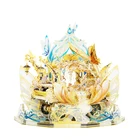 Металлический 3D-пазл MU эльф, модель каретки для сборки своими руками, лазерная вырезка, подарок для детей