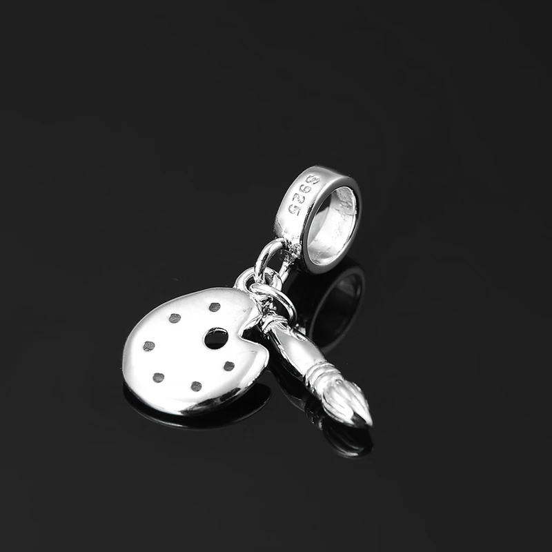 Лидер продаж искусственное серебро DIY кисть и палитра форма 925 пробы Fit