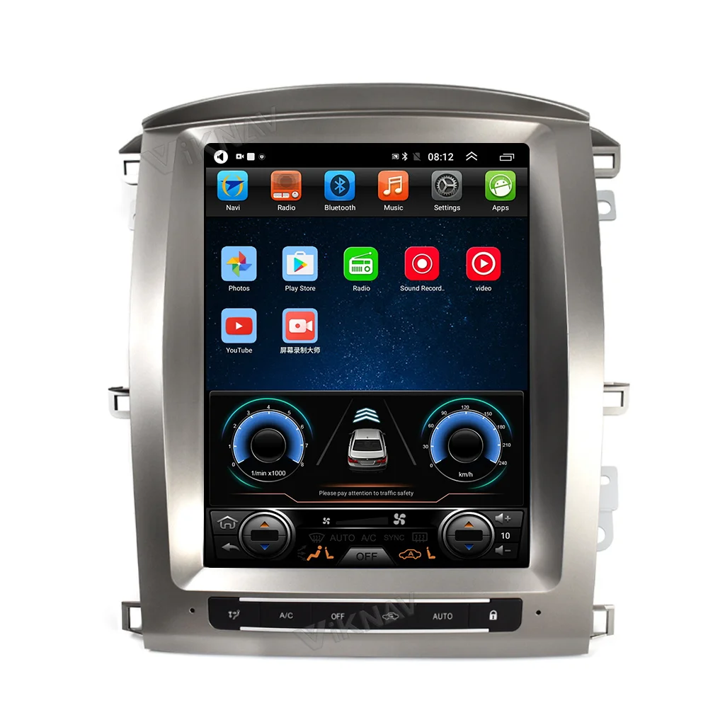 Автомагнитола для Toyota Land Cruiser 100 сенсорный экран Android Lexus LX470 2002-2007 LC100