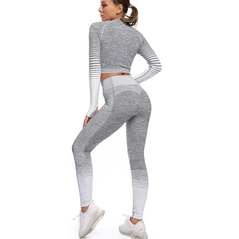 

Two Piece Set Women Sets Active Wear Sport Outfit For Woman Clothes Tracksuits Women's Tracksuit Leggings Suit For Fitness
