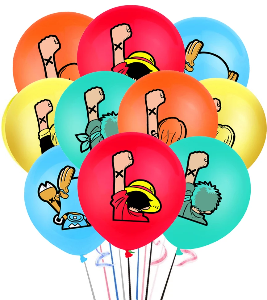 10 шт./лот цельные воздушные шары Луффи Чоппер украшение на день рождения