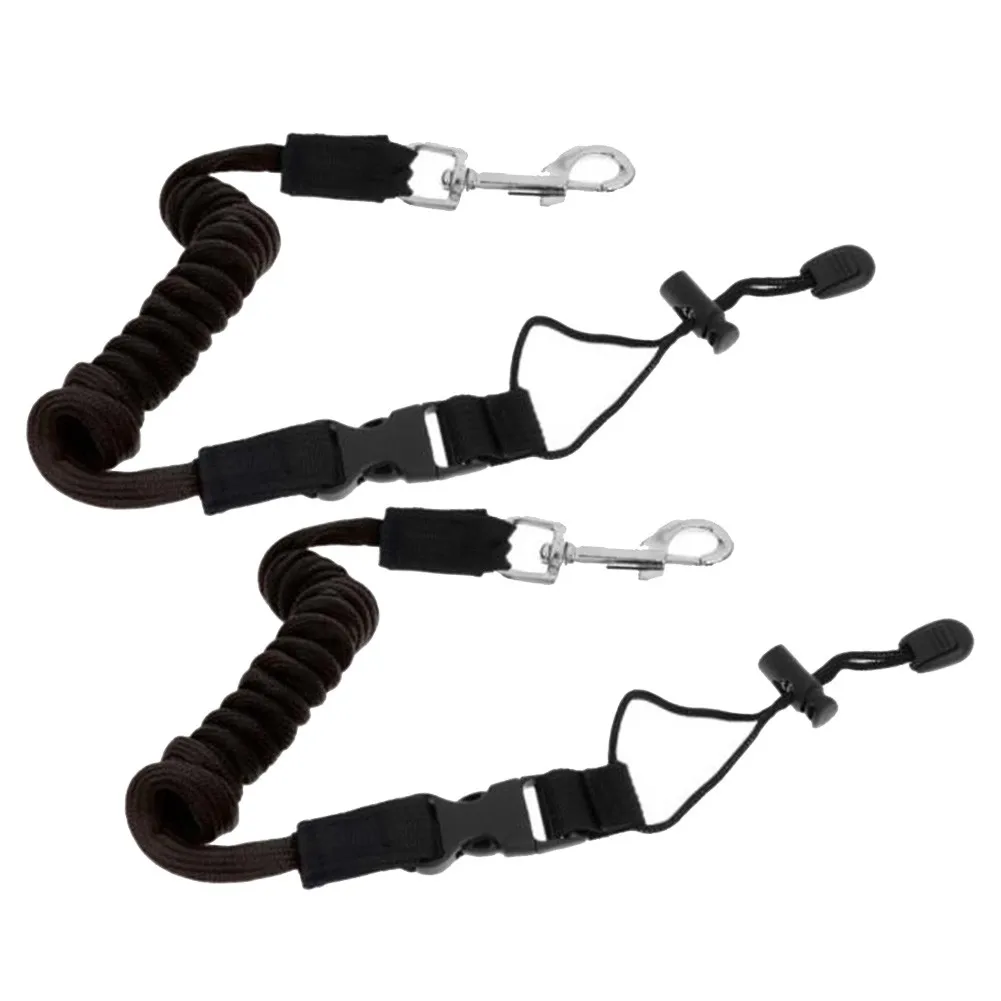 

2x Kayak Canoe Elastic Paddle Leash Safety Fishing Rod Lanyard Accessories Rope Kayak Paddle Anti-lost Rope Boat Accessories