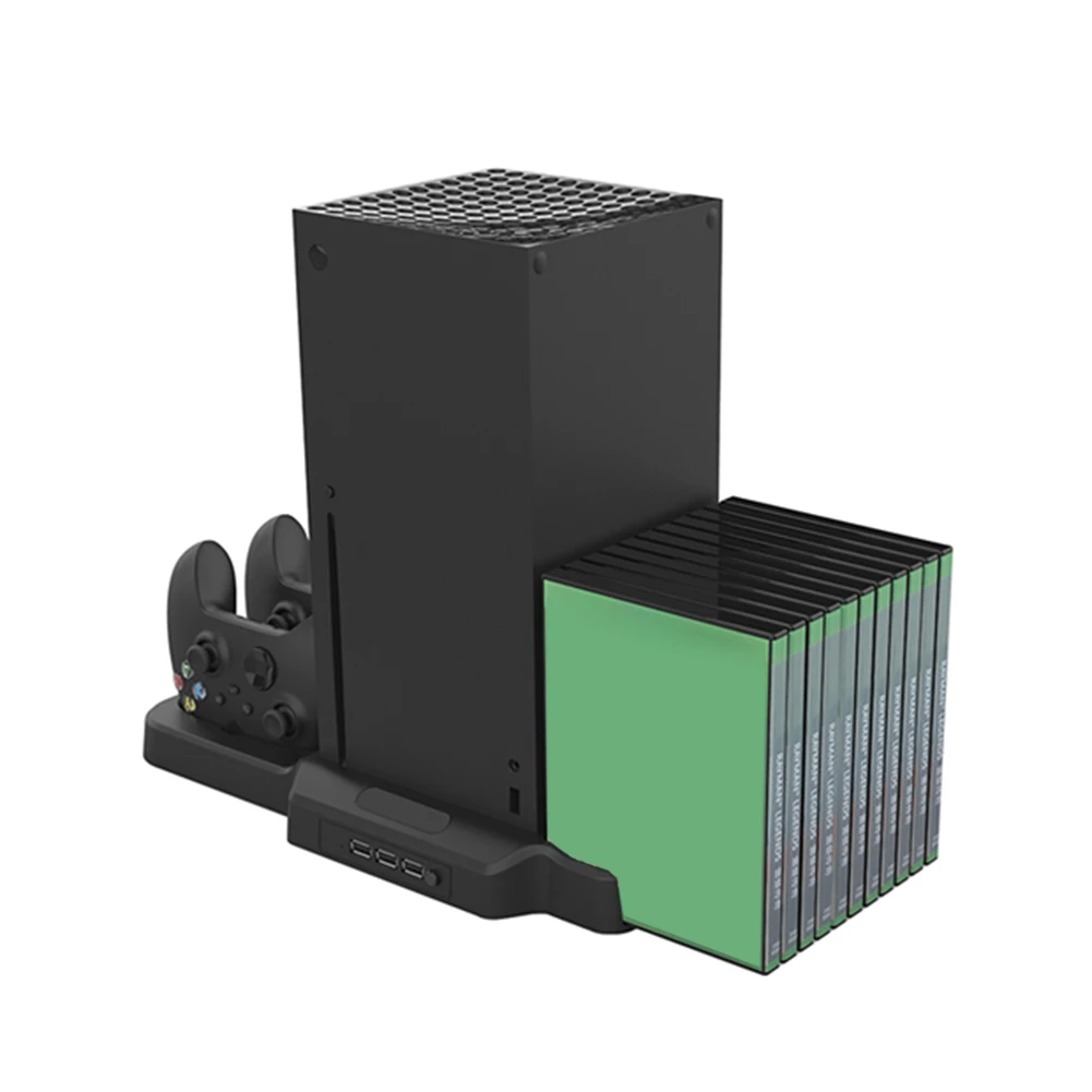 

Подставка охлаждающая с 3 USB-портами, 11 слотов для игровых приставок