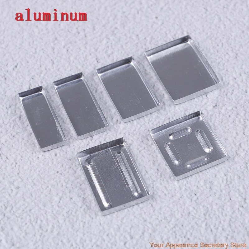 

Aluminum Square Empty Eyeshadow Pans Makeup Pigment Palette Powder Storage Case DIY Cosmetic Tools 10PCS 6 Sizes