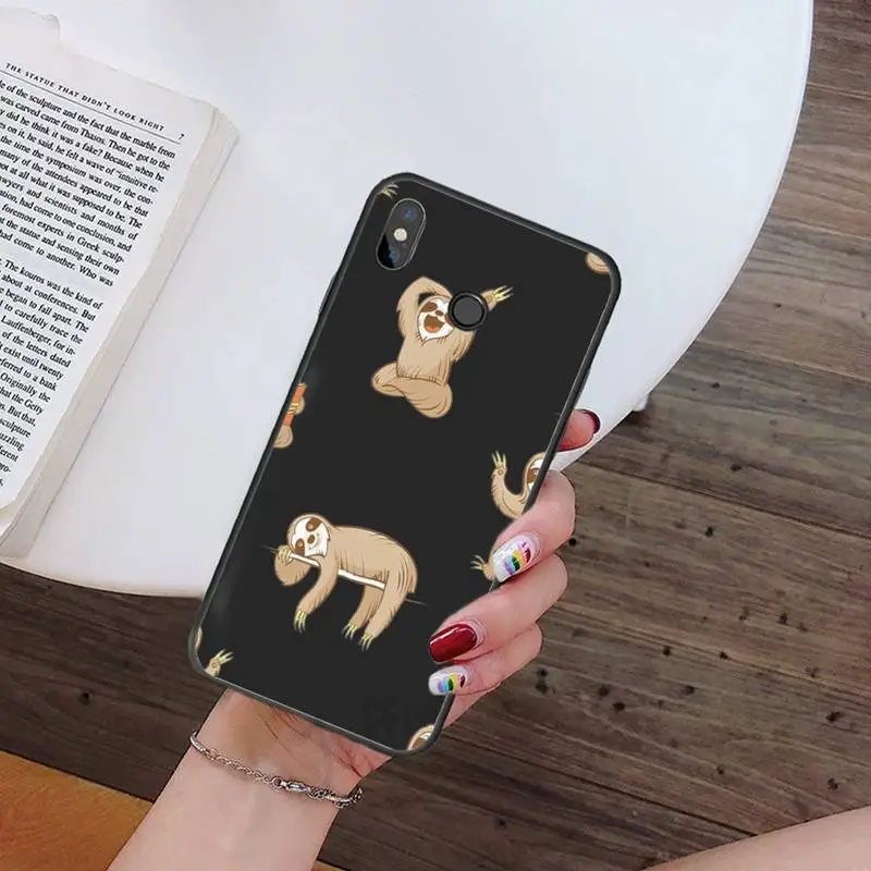 

yoga sloth Phone Case For Xiaomi Mi Redmi Note 7 8 9 pro 8T 9T 9S 9A 10 Lite pro