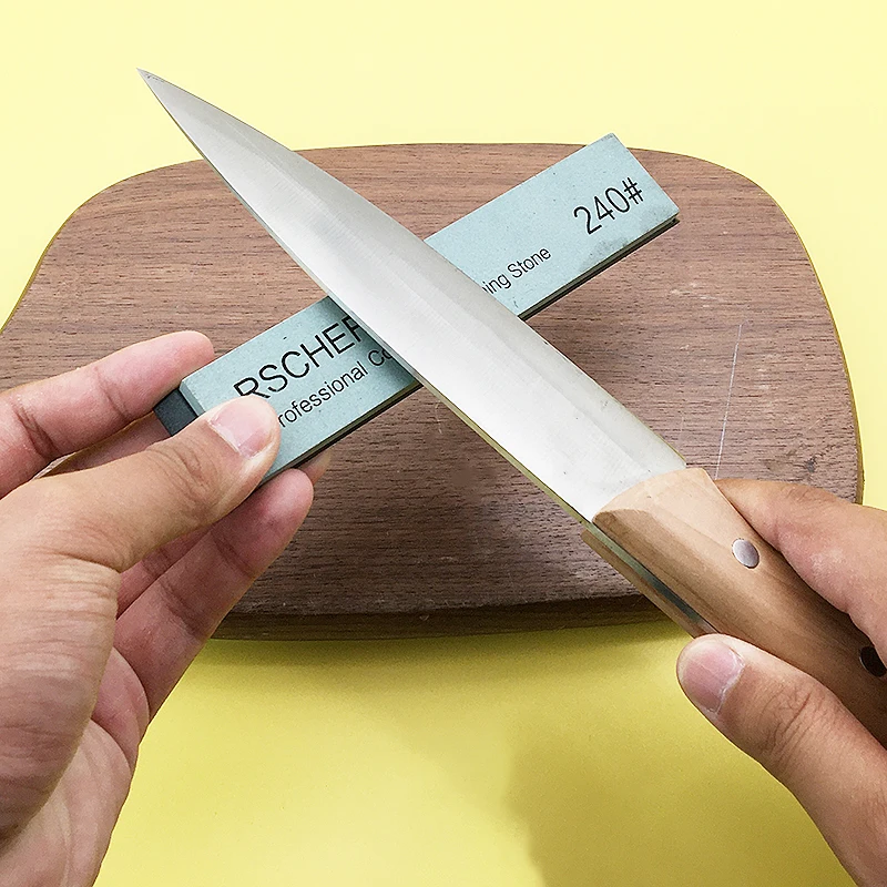 

Large RS sharpening stone white corundum Kitchen restaurant household sharpener sharpener sharpener with base